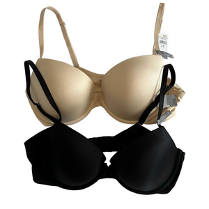 Aerie Ella Gel Push-Up Bra 36C NWT 2 Piece Bundle Black Nude Lingerie Everyday